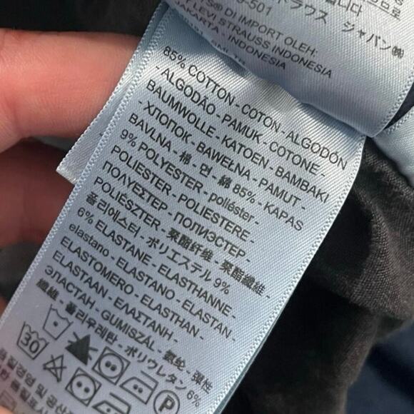 Levi's Womens Mile High Super Skinny Jeans Raw Hem Denim Dark Wash Blue Size 30 - Picture 7 of 13